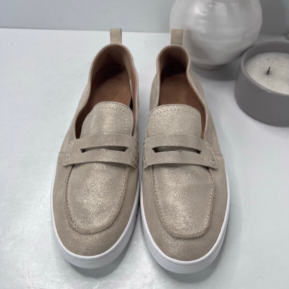 Vionic Uptown Leather Slip On Loafer Shoe Gold Women's 10 M Comfort Shoe - Picture 5 of 9